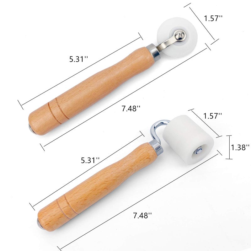 CARTINTS 2Pack Wallpaper Smoothing Roller, for Flat and Corner Wall Paper Installation, Roller Tool for Wallpaper, Contact Paper, Auto Car Audio Sound Deadening Application - Image 2